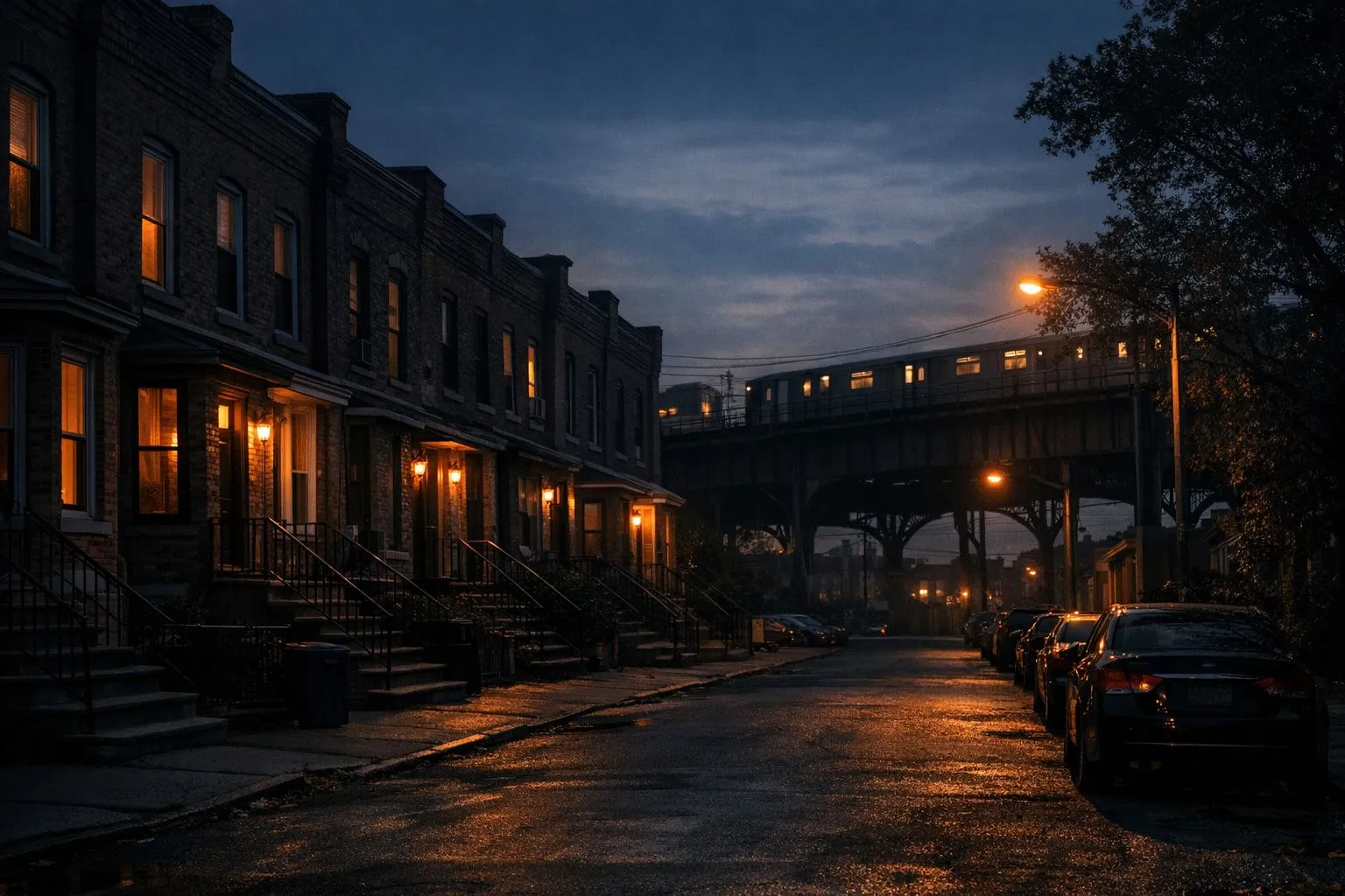Queens street scene
